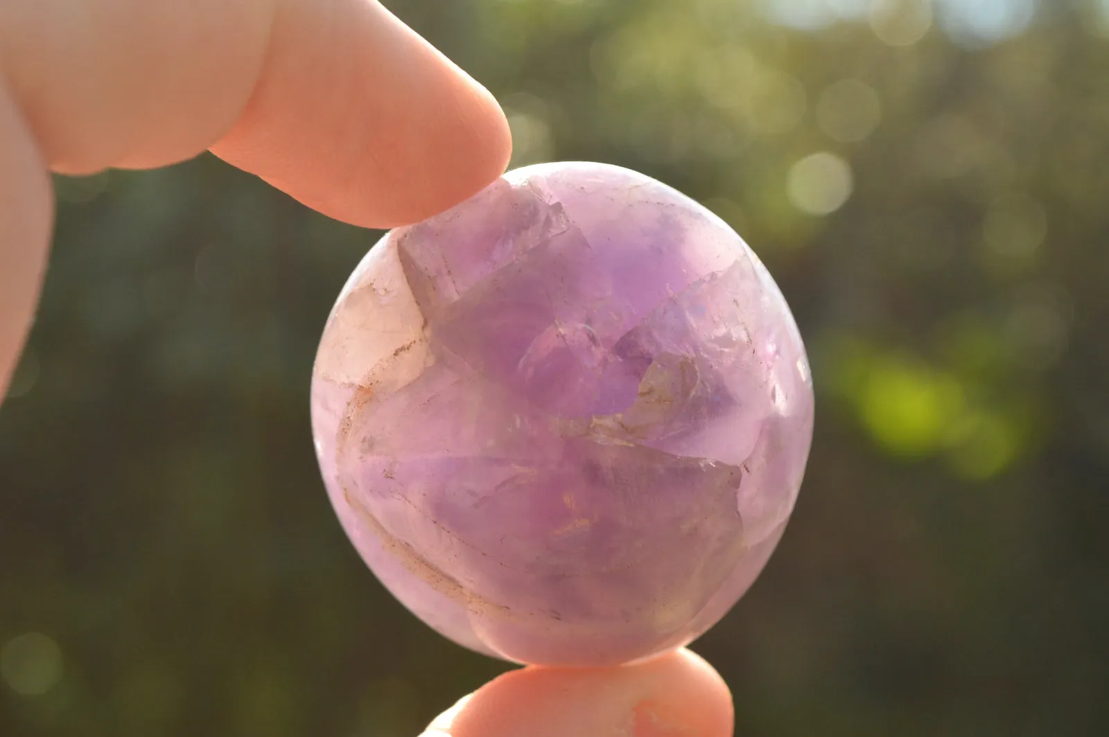 Polished Rare Gemmy Amethyst Galet - Palm Stones x 24 From Madagascar