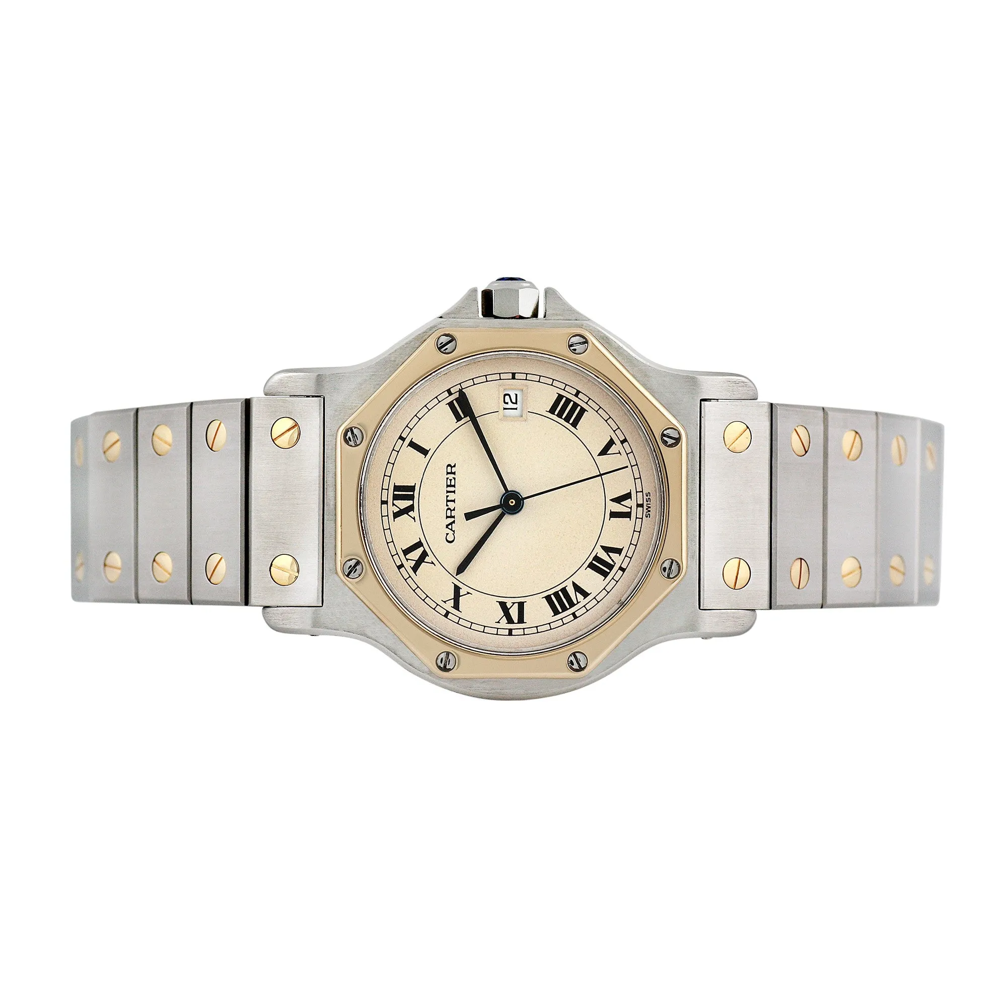 Pre-owned Cartier Ladies Santos Octagon #29