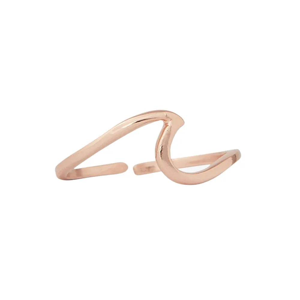 Pura Vida Wave Toe Ring