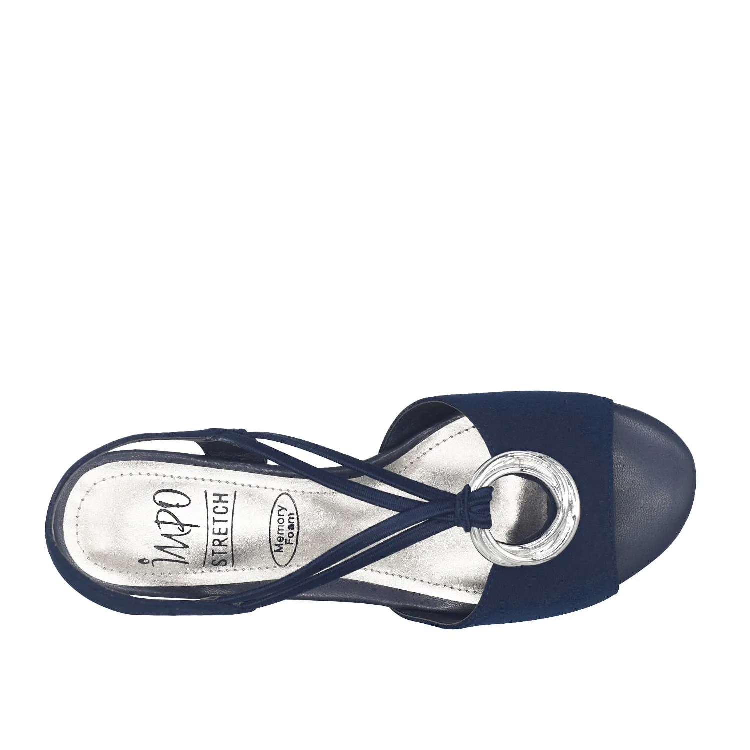 Raizel Ornamented Stretch Sandal with Memory Foam