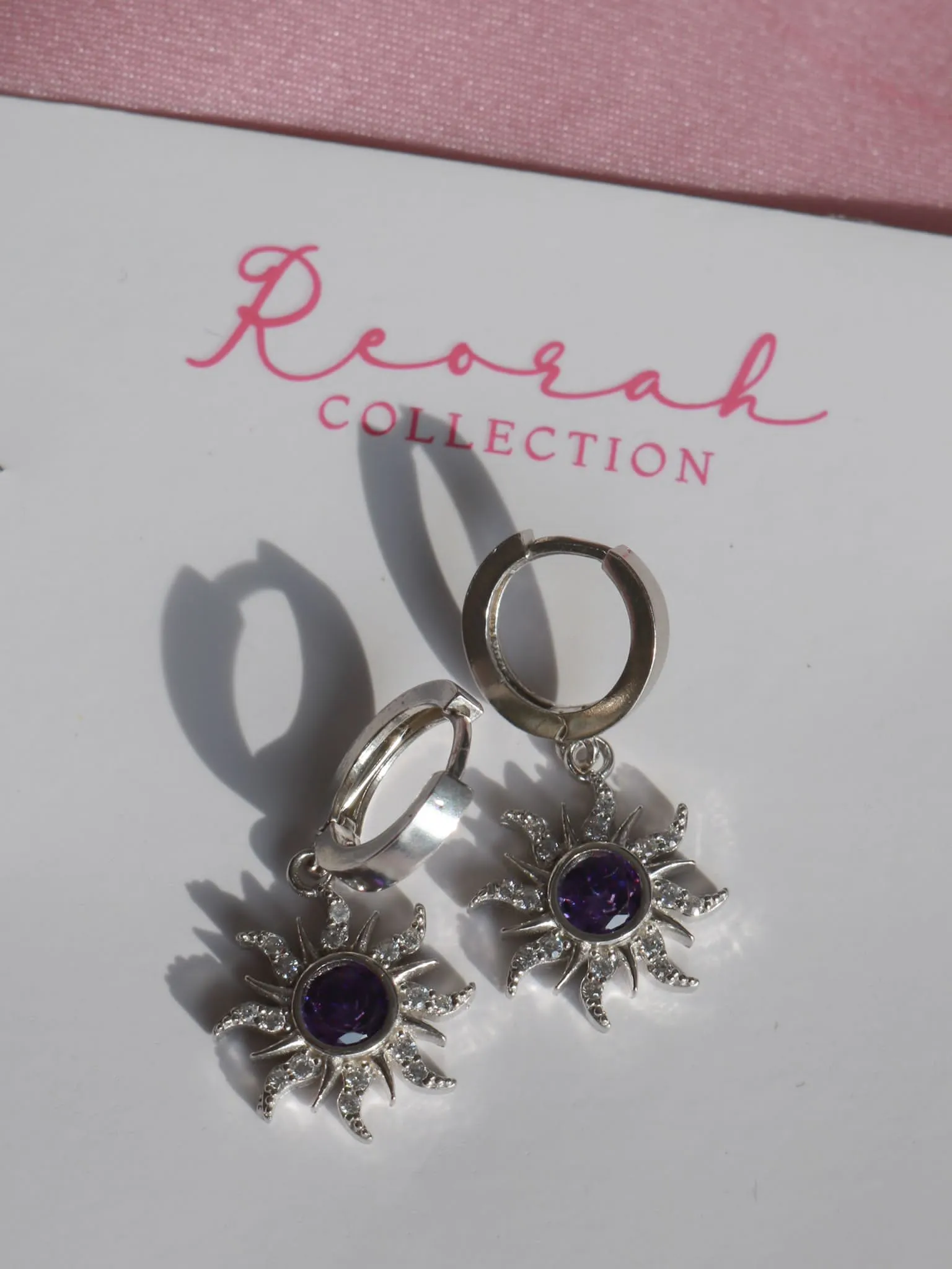 Rapunzel Sun Earring, 925 Sterling Silver, Princess Jewelry