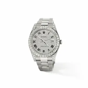 Rolex Datejust II 41mm 5.9CT Pave Diamond Dial/Lugs/  TFJ-142508733