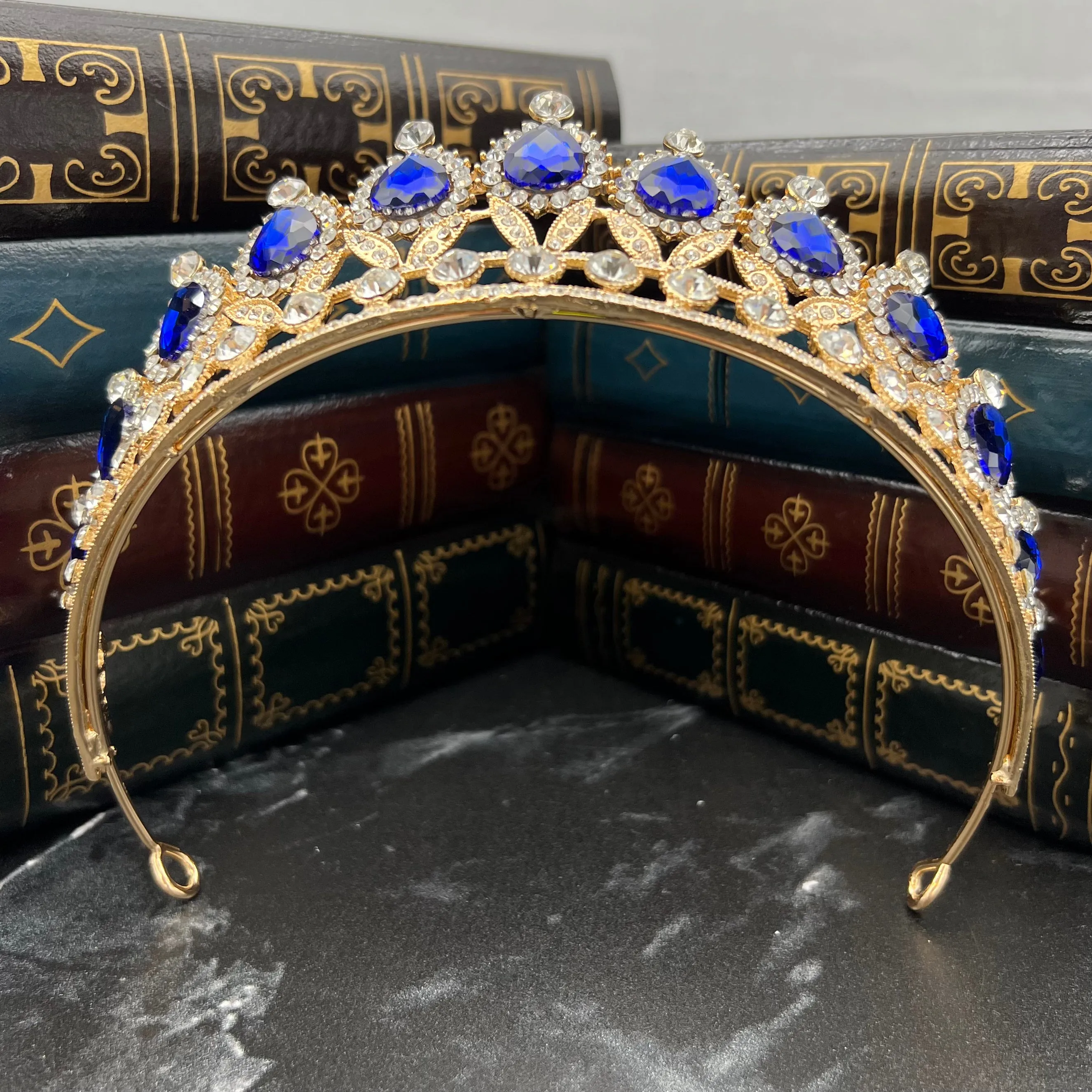 Saya's Tiara in Blue & Gold