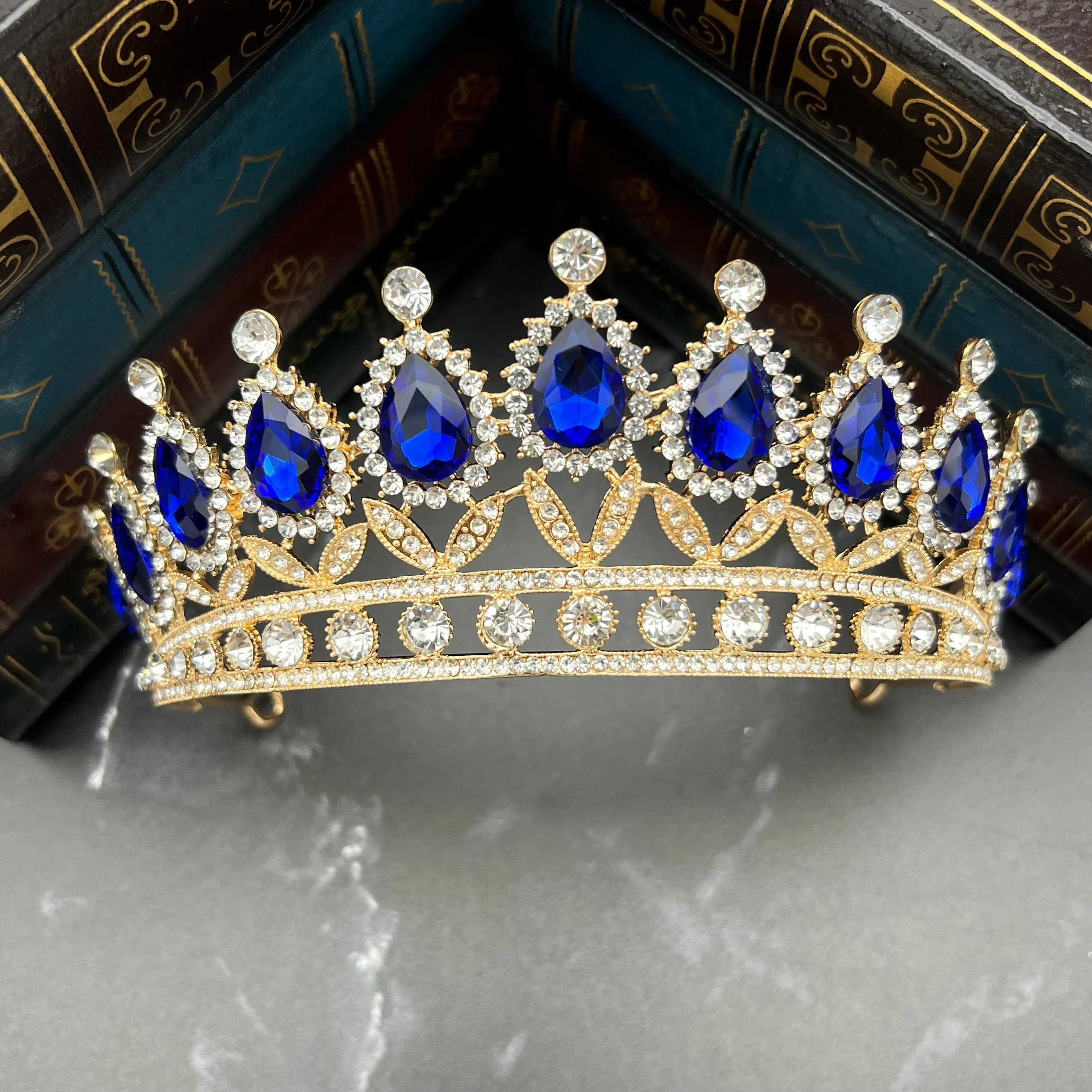 Saya's Tiara in Blue & Gold