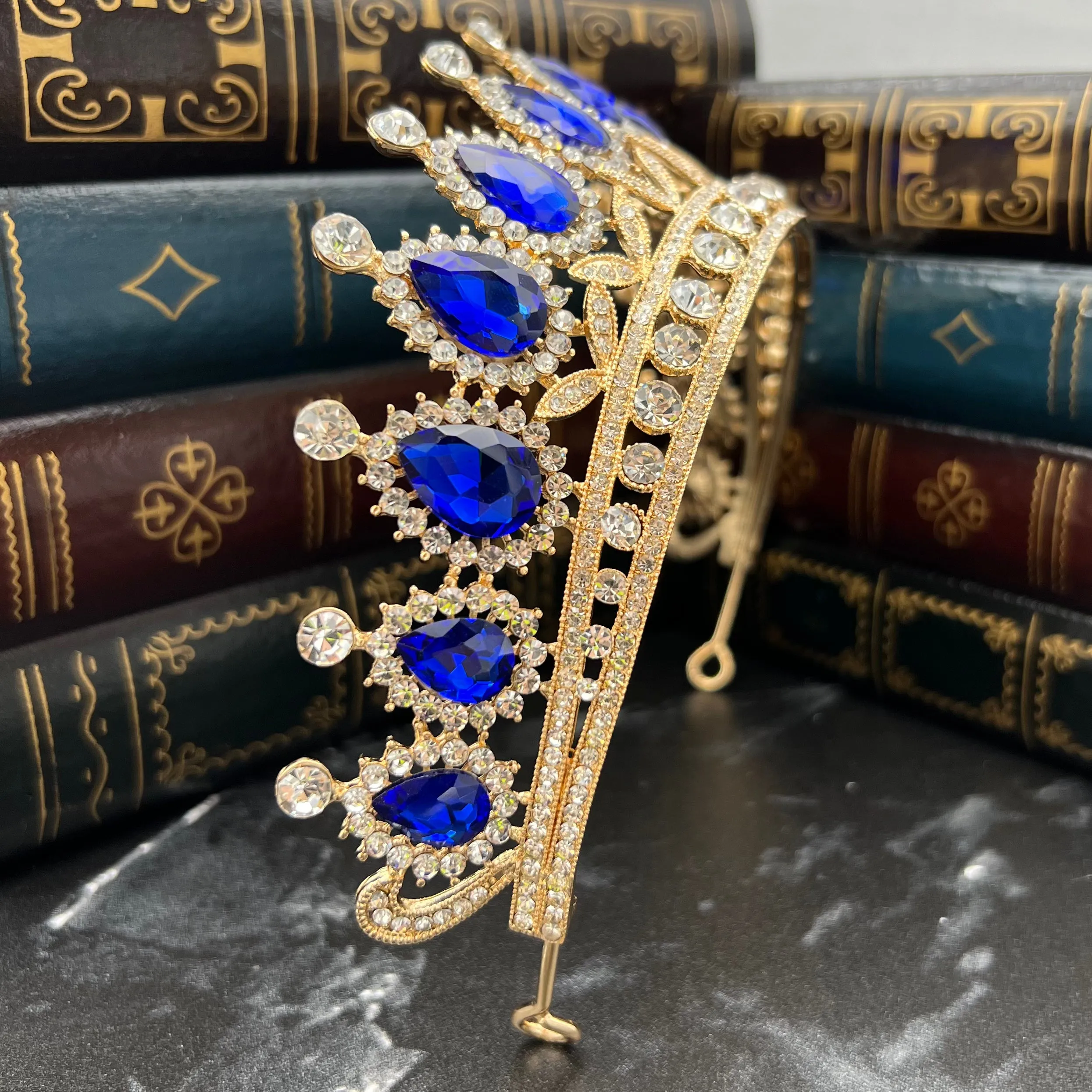 Saya's Tiara in Blue & Gold