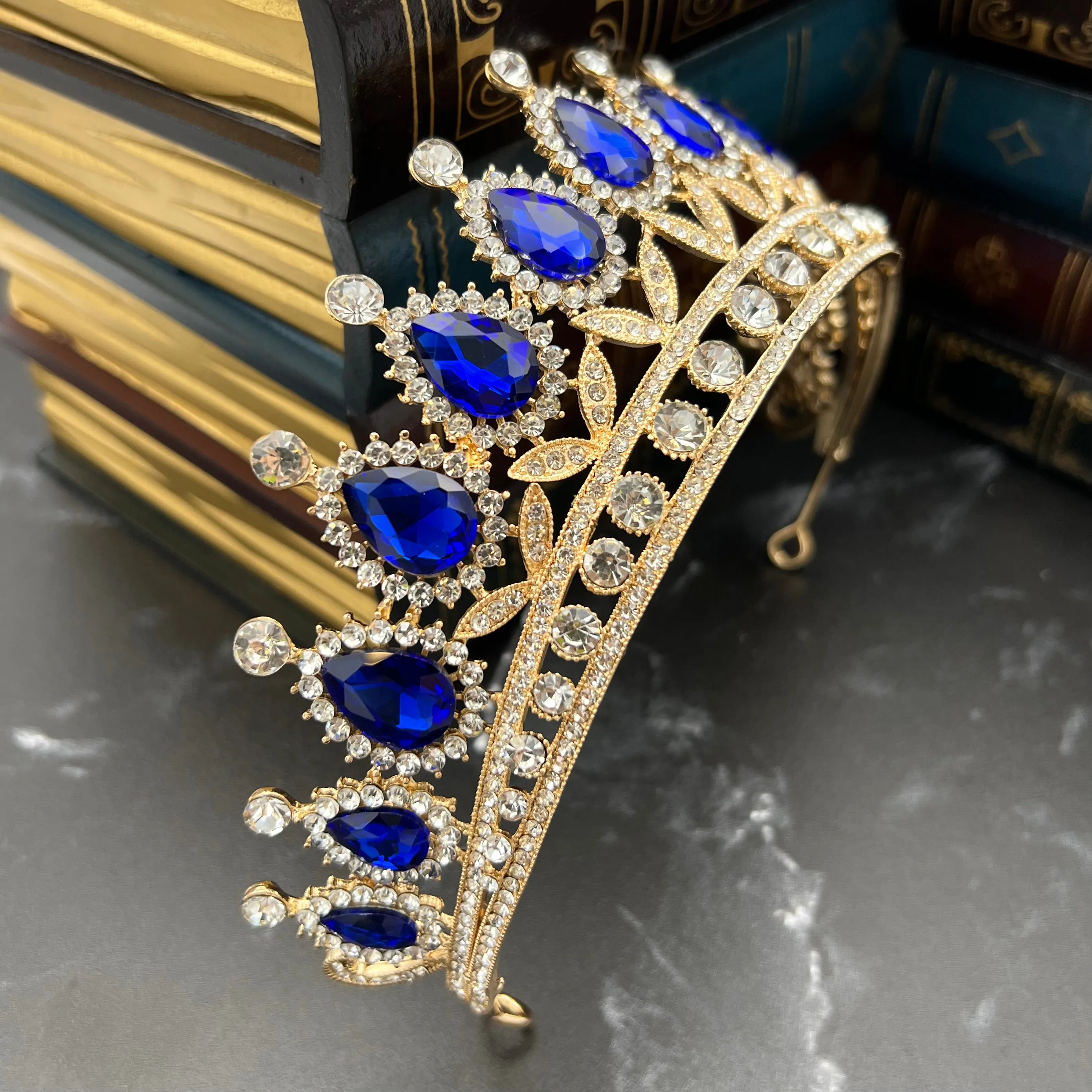 Saya's Tiara in Blue & Gold