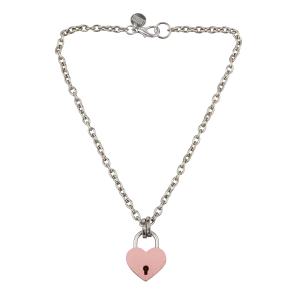 Soft Focus Pink Heart Locket Necklace