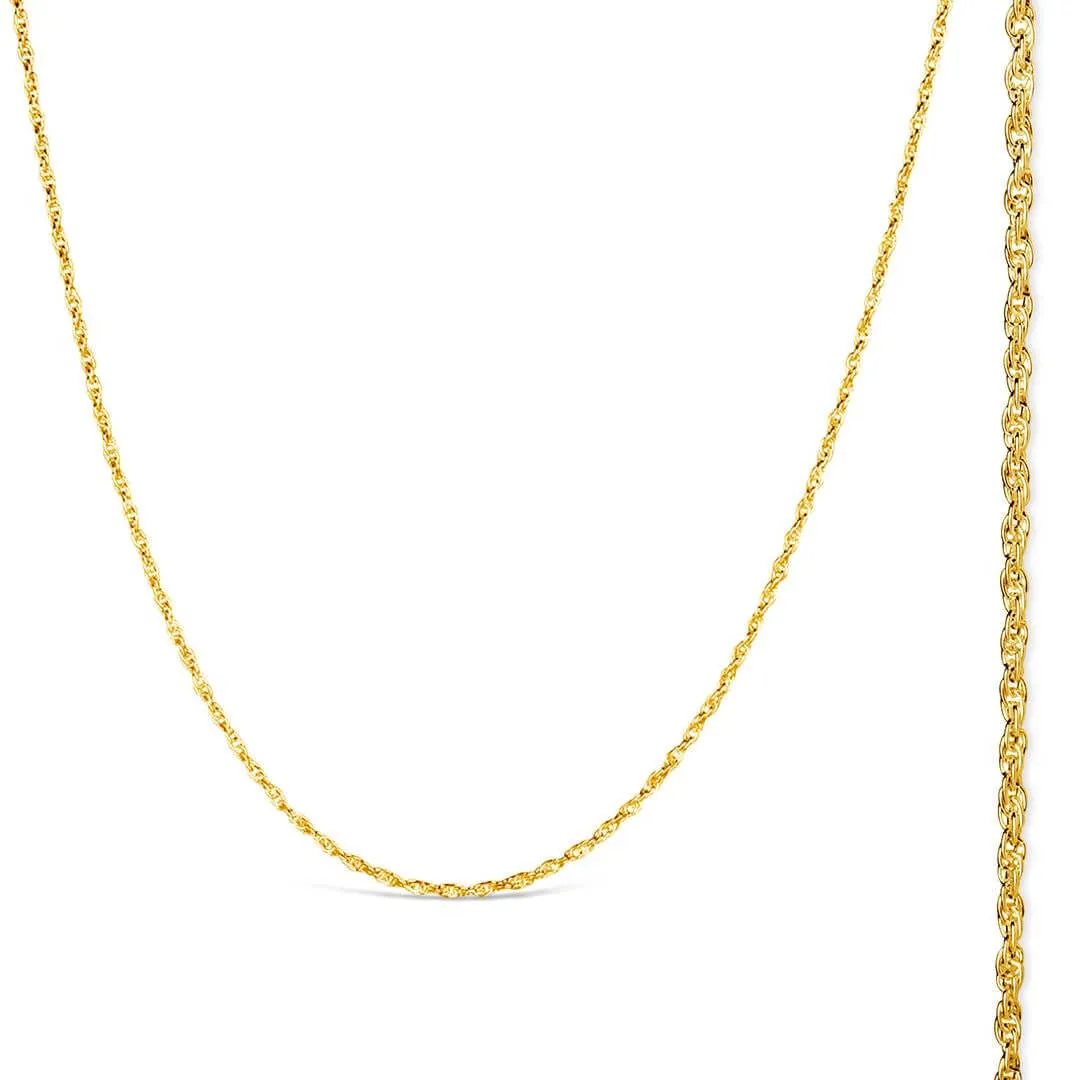 Solid Gold Rope Chain