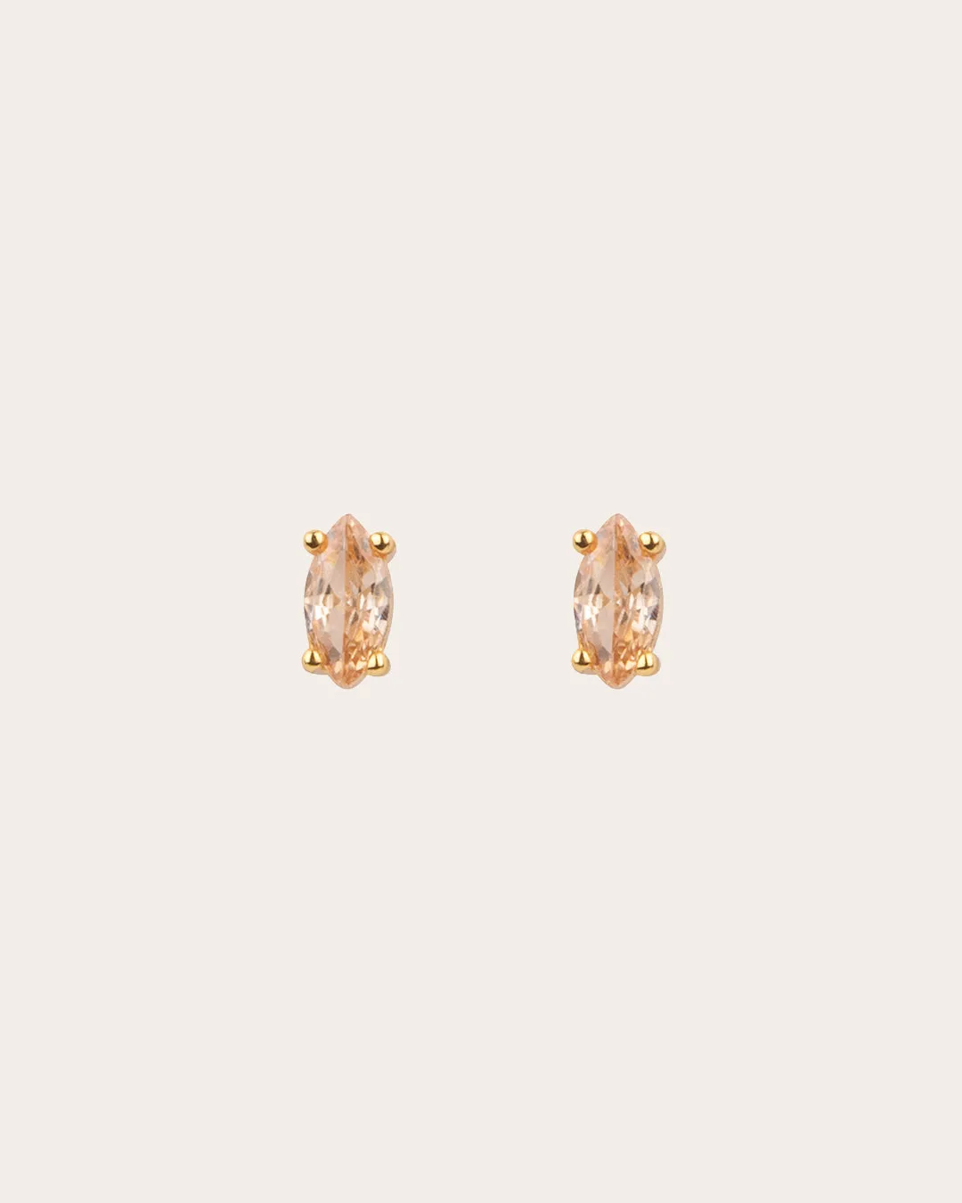 The Marquise studs - champagne