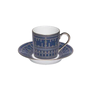 Tiara Platinum Coffee Cup And Saucer