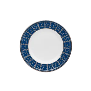 Tiara Prussian Blue & Platinum Bread & Butter Plate