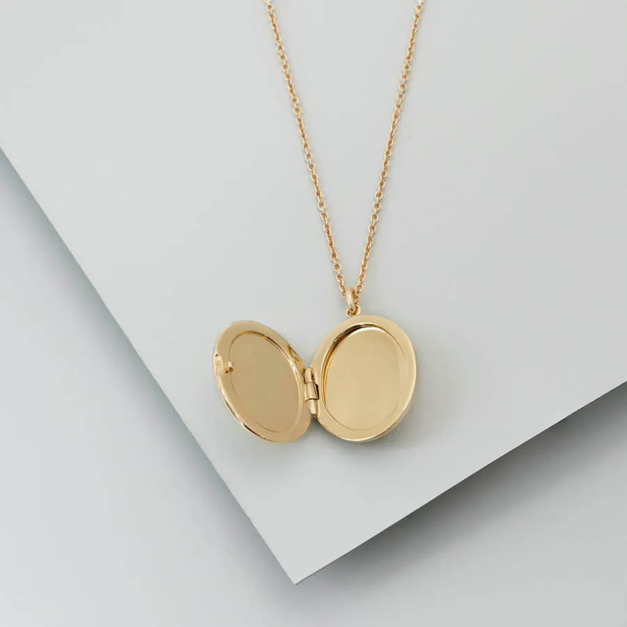 Universe 14K Gold Vermeil Locket Necklace