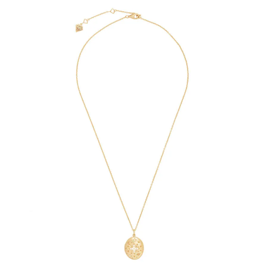 Universe 14K Gold Vermeil Locket Necklace