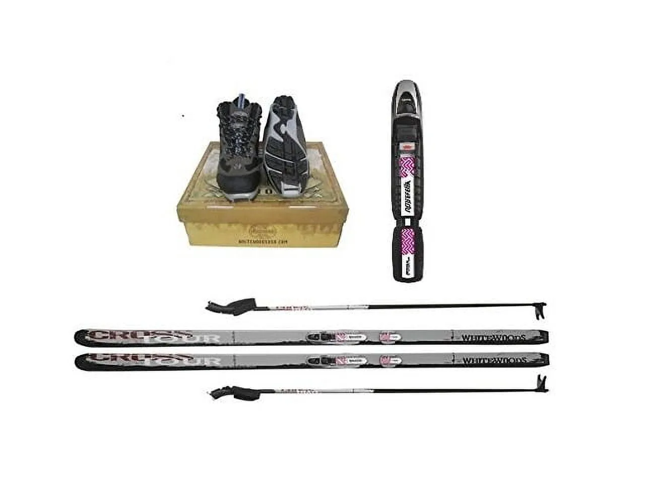 versatile Adult NNN Cross Country Ski Package, 177cm (for Skiers 121-150 lbs.)