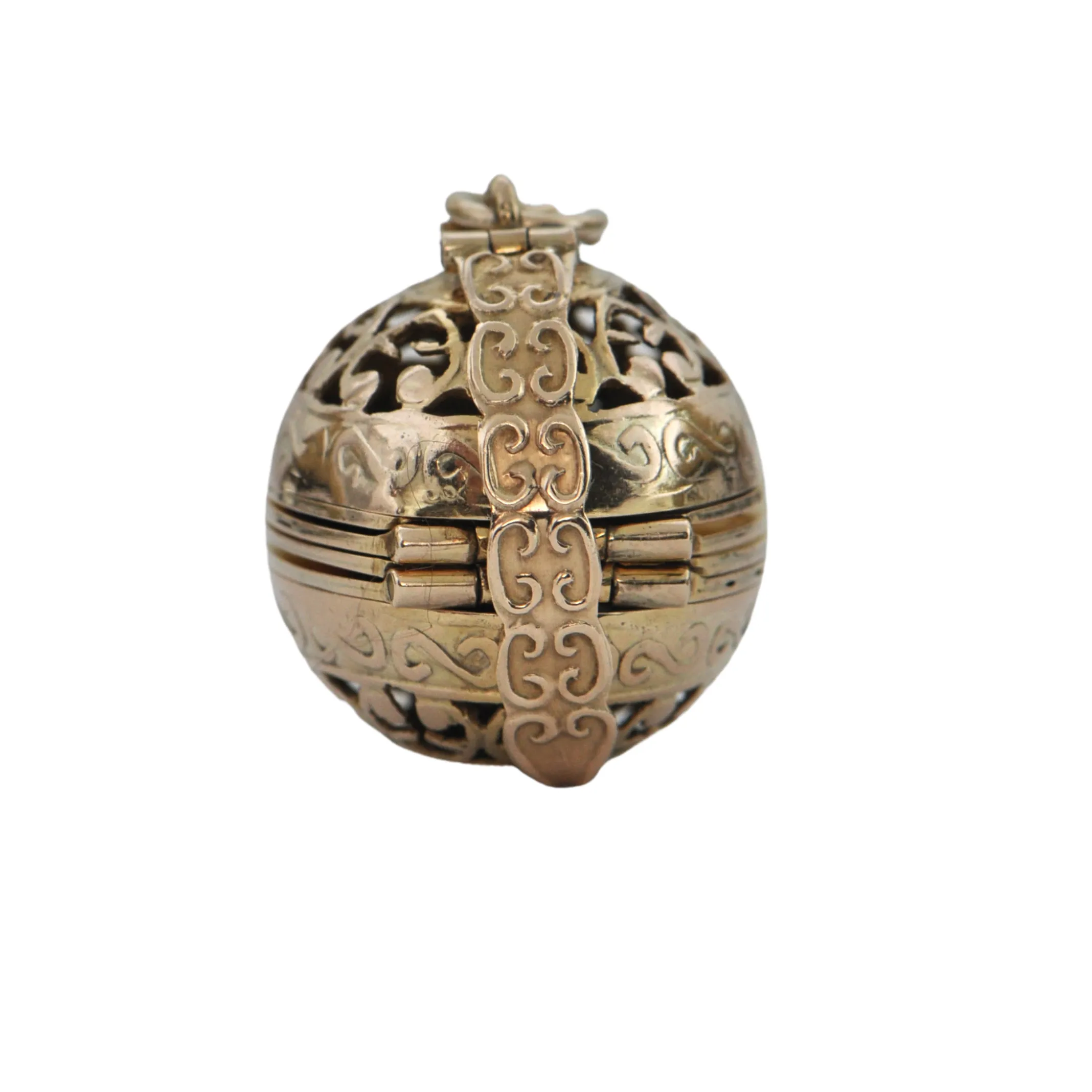 Vintage 14K Gold Orb Locket C.1930's