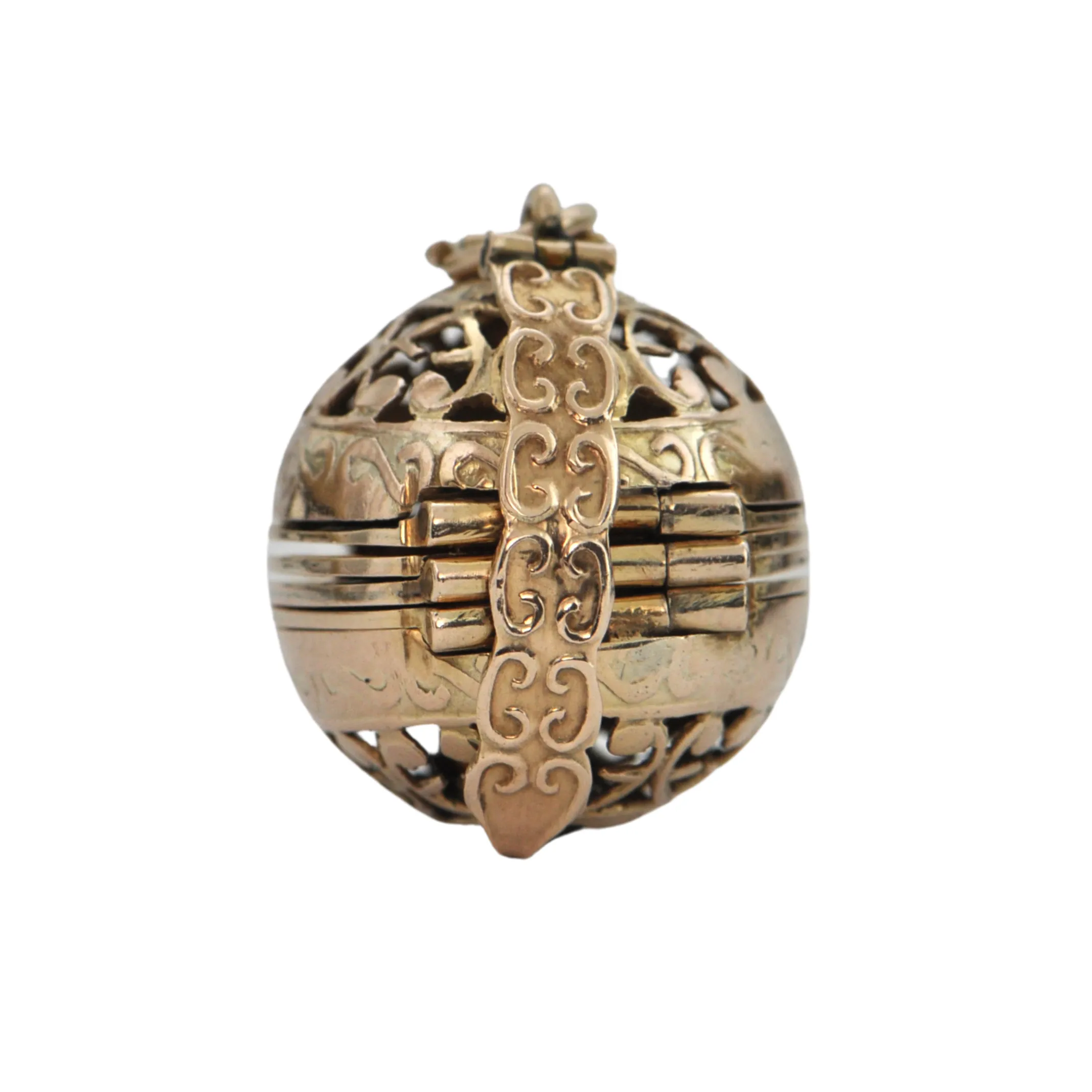 Vintage 14K Gold Orb Locket C.1930's