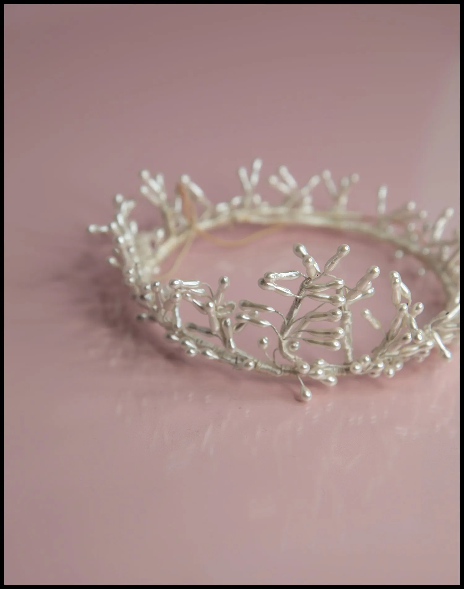 Vintage 1940s Pearl Wax Crown