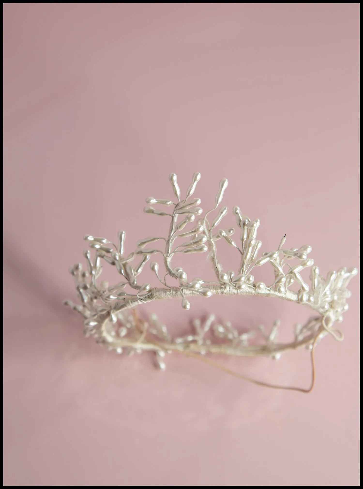 Vintage 1940s Pearl Wax Crown